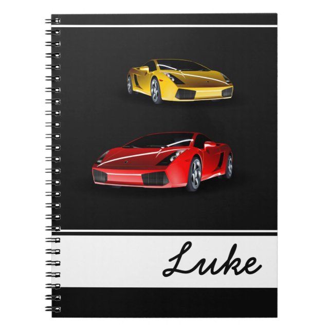 Caderno Espiral Notebook Cars Photo (Frente)