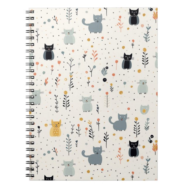 Caderno Espiral Notebook Cat Adventures Spiral Bound (Frente)
