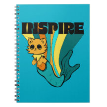 Notebook Cat Mermaid ASL Inspire Spiral