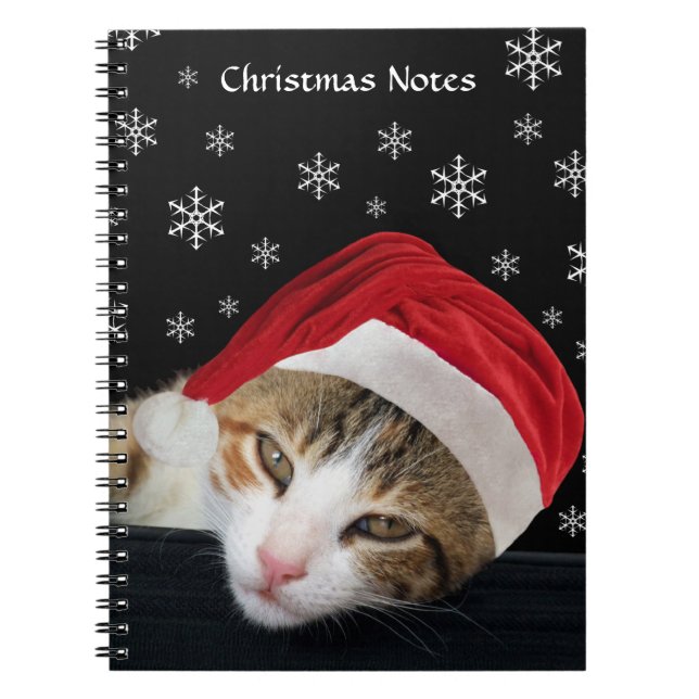 Caderno Espiral Notebook Cat Natal (Frente)