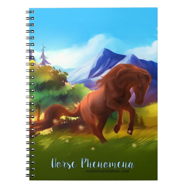 Caderno Espiral Notebook Cavalo Phenomena Horse (Frente)