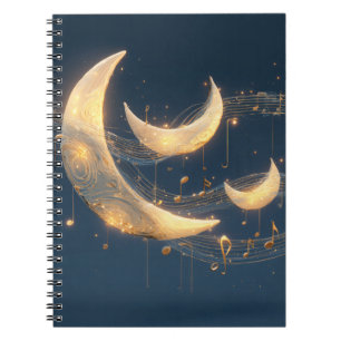 Caderno Espiral Notebook Celestial Moonlight Melody