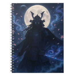 Caderno Espiral Notebook Celestial Samurai | Anime Fantasy Warrior