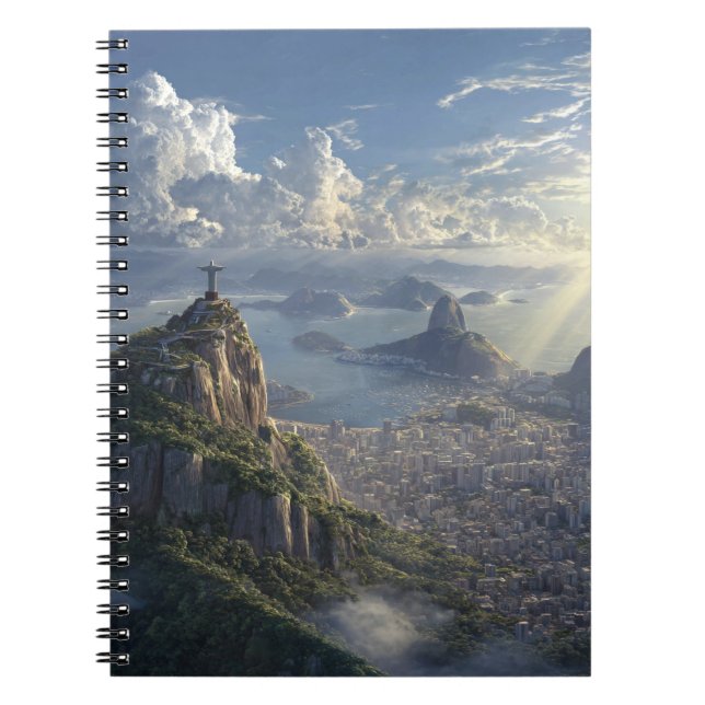 Caderno Espiral Notebook Celestial Sobre o Rio (Frente)