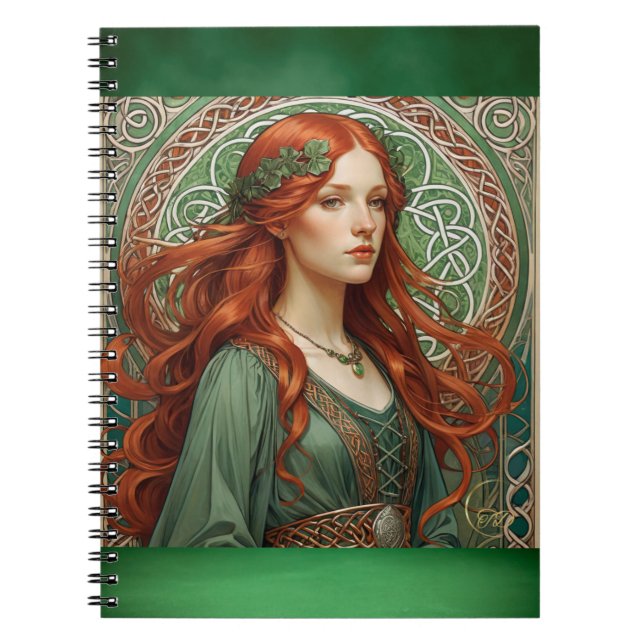 Caderno Espiral Notebook Celtic Girl 3 Spiral (Frente)