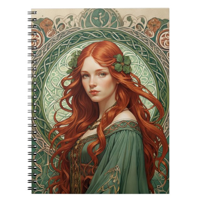 Caderno Espiral Notebook Celtic Girl Spiral 8 (Frente)