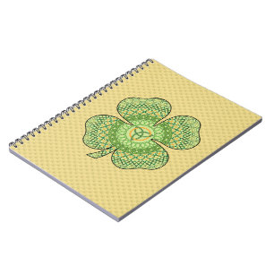 Caderno Espiral Notebook Celtic Shamrock