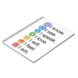 Caderno Espiral Notebook Chakra 7