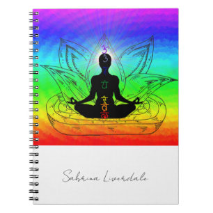 Caderno Espiral Notebook Chakra Balancing Energy Name Change