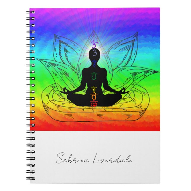 Caderno Espiral Notebook Chakra Balancing Energy Name Change (Frente)
