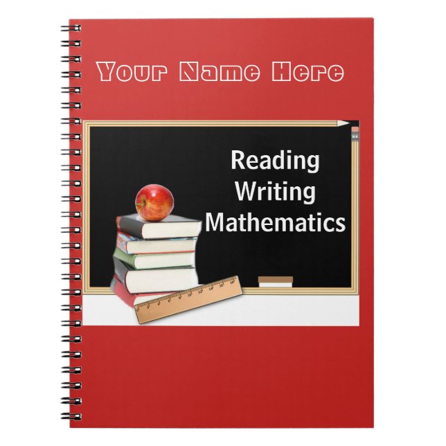 Caderno Espiral Notebook Chalkboard De Volta À Escola (Frente)