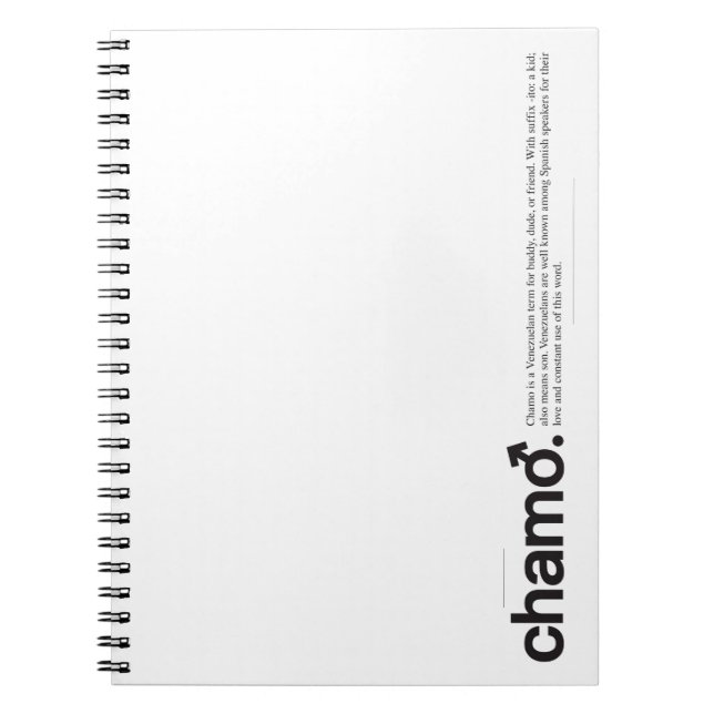 Caderno Espiral Notebook Chamo (Frente)