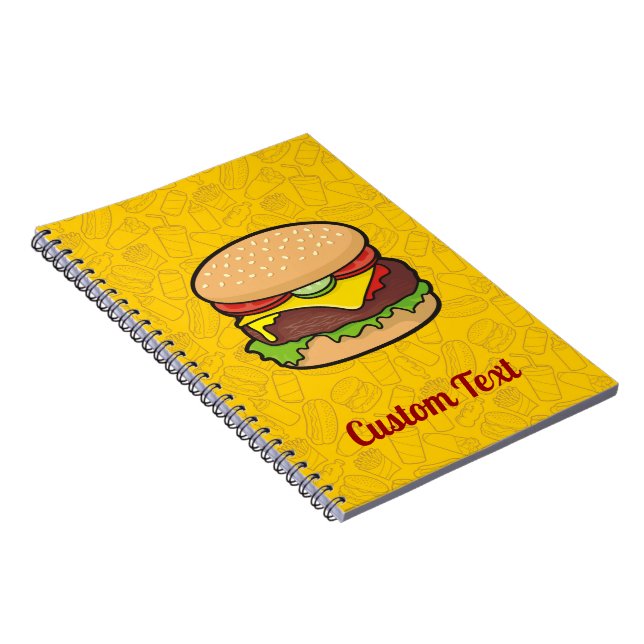 Caderno Espiral Notebook Cheeseburger (Lado Direito)