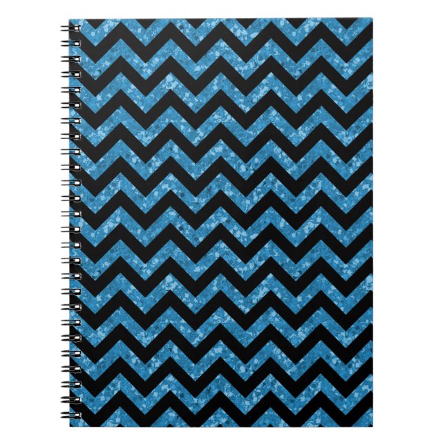 Caderno Espiral Notebook Chevron Glitter Look (Frente)