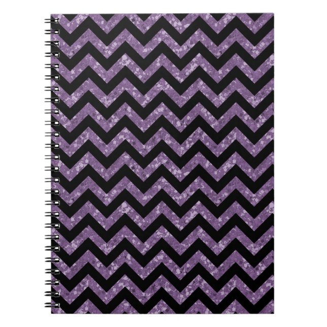 Caderno Espiral Notebook Chevron Glitter Look (Frente)