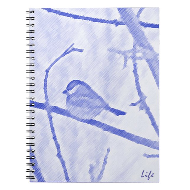 Caderno Espiral Notebook Chickadee Life (Frente)