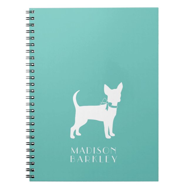 Caderno Espiral Notebook Chihuahua Dog Puppy (Frente)