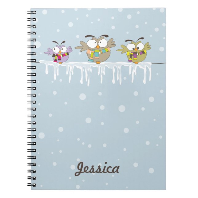 Caderno Espiral Notebook Chillin'Owls (Frente)