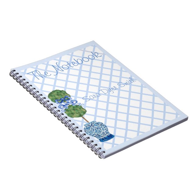 Caderno Espiral Notebook Chinoiserie Ginger Jar Jars Topiary (Lado Direito)