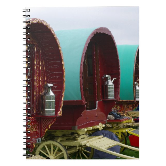 Caderno Espiral Notebook cigano de caravana (Frente)