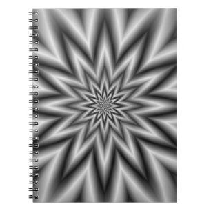 Caderno Espiral Notebook Cinza Star