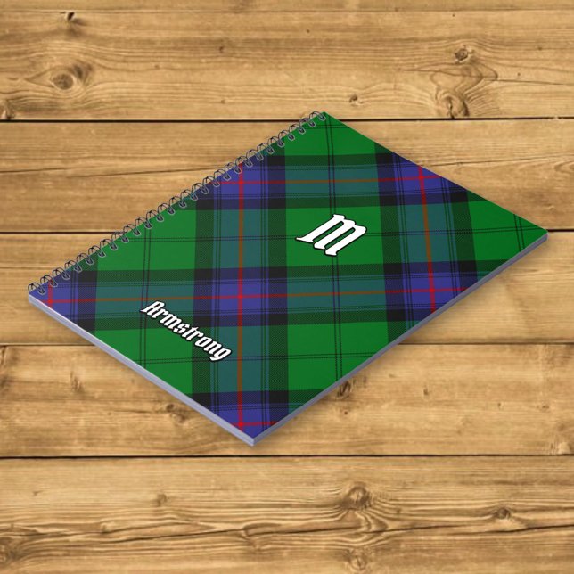 Caderno Espiral Notebook Clan Armstrong Tartan (Criador carregado)