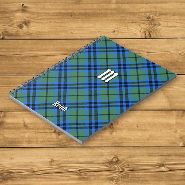 Caderno Espiral Notebook Clan Keith Tartan (Criador carregado)