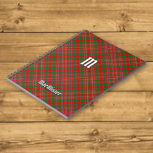 Caderno Espiral Notebook Clan MacAlister Tartan