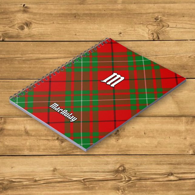 Caderno Espiral Notebook Clan MacAulay Tartan (Criador carregado)