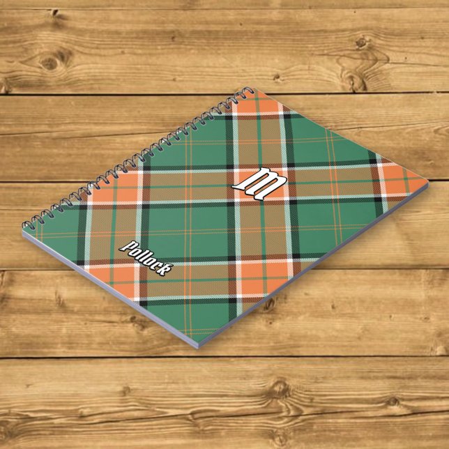 Caderno Espiral Notebook Clan Pollock Tartan (Criador carregado)