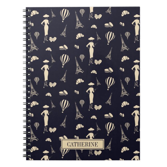 Caderno Espiral Notebook Classic Vintage 50 Fashion (Frente)