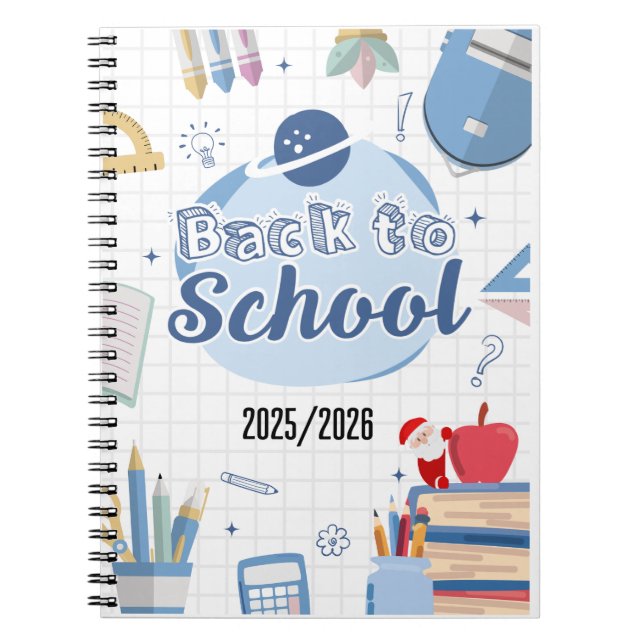 Caderno Espiral Notebook clássico 3D (Frente)