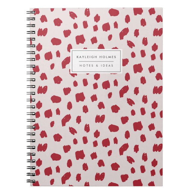 Caderno Espiral Notebook Clássico Vermelho Dalmático (Frente)