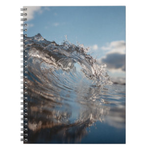 Caderno Espiral Notebook Clear Ocean Wave Blue Sky