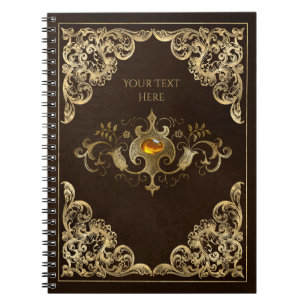 Caderno Espiral Notebook Cobrir Vintage Dark Academia