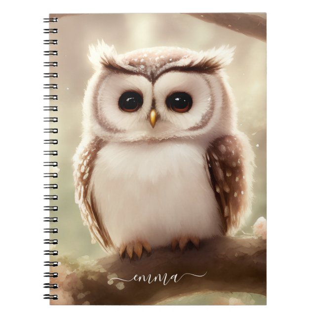 Caderno Espiral Notebook Cód. Aquarela Com Nome (Frente)