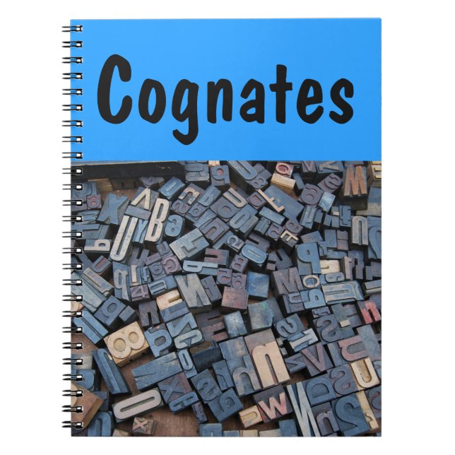 Caderno Espiral Notebook Cognates (Frente)