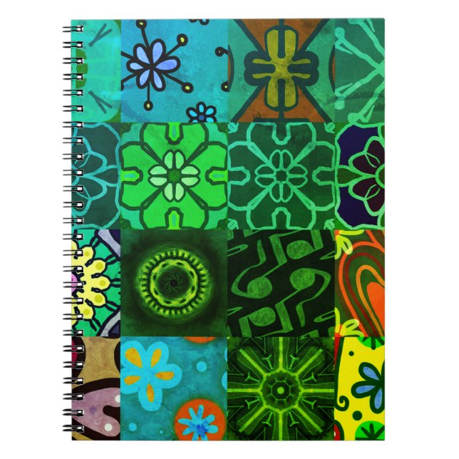 Caderno Espiral Notebook Collage Impressão 2 (Frente)