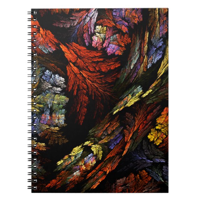 Caderno Espiral Notebook Color Harmony Abstrato Art (Frente)