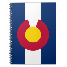 Notebook Colorado Flag Spiral