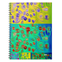 Caderno Espiral Notebook colorido