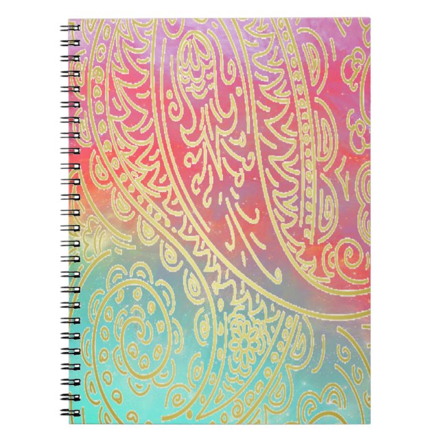Caderno Espiral Notebook colorido (Frente)