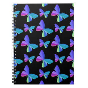 Caderno Espiral Notebook Colorido de Borboleta