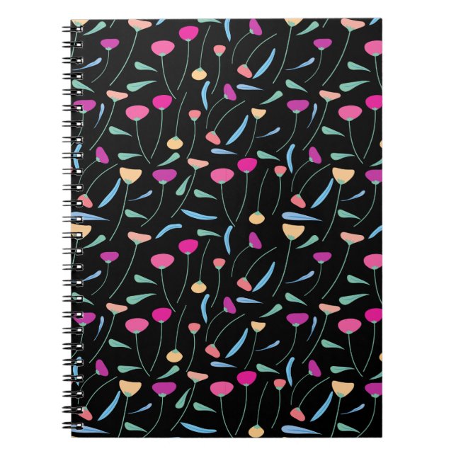 Caderno Espiral Notebook Colorous Flowers (Frente)
