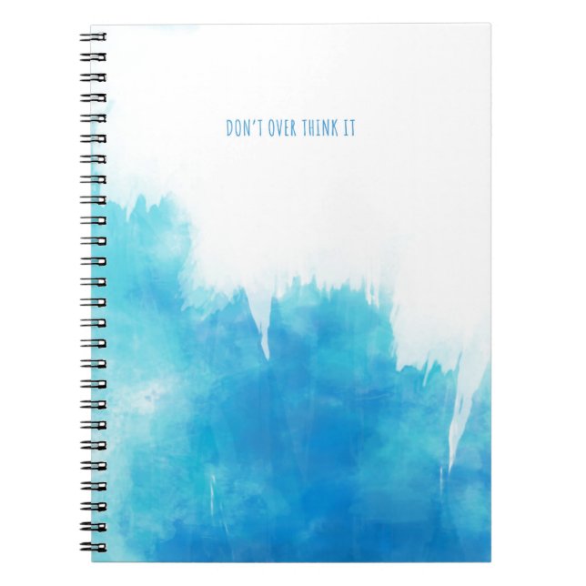 Caderno Espiral Notebook com a declaração "NÃO ACHA MAIS". (Frente)