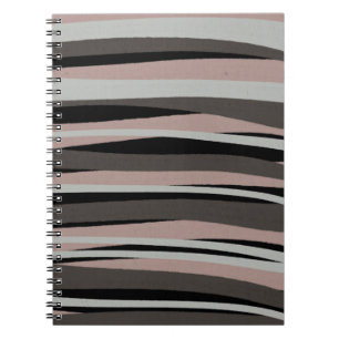 Caderno Espiral Notebook com Abstrato de Chic Mínimo Boho