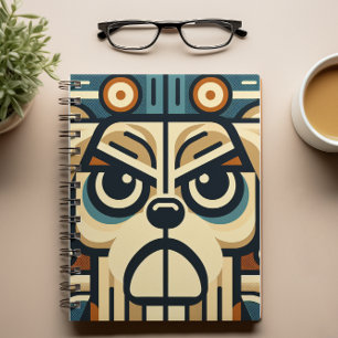 Caderno Espiral Notebook com Abstrato de geometria