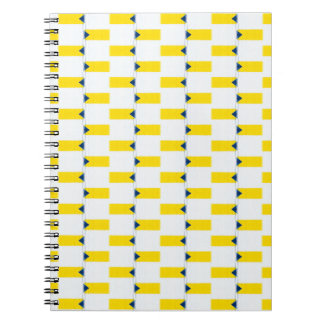 Caderno Espiral Notebook com Abstrato de tijolo amarelo