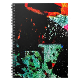Caderno Espiral Notebook com abstrato Espiral Escuro, escuro comum