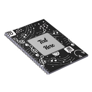 Caderno Espiral Notebook com anotações no Doodle - Perfeito para M